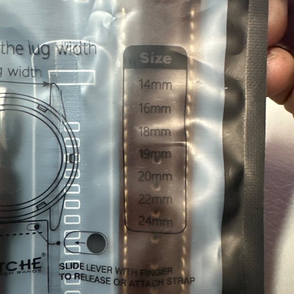 Ritche Quick Release Leather Watch Bands Genuine Watch Straps 14mm-24mm - Picture 8 of 9